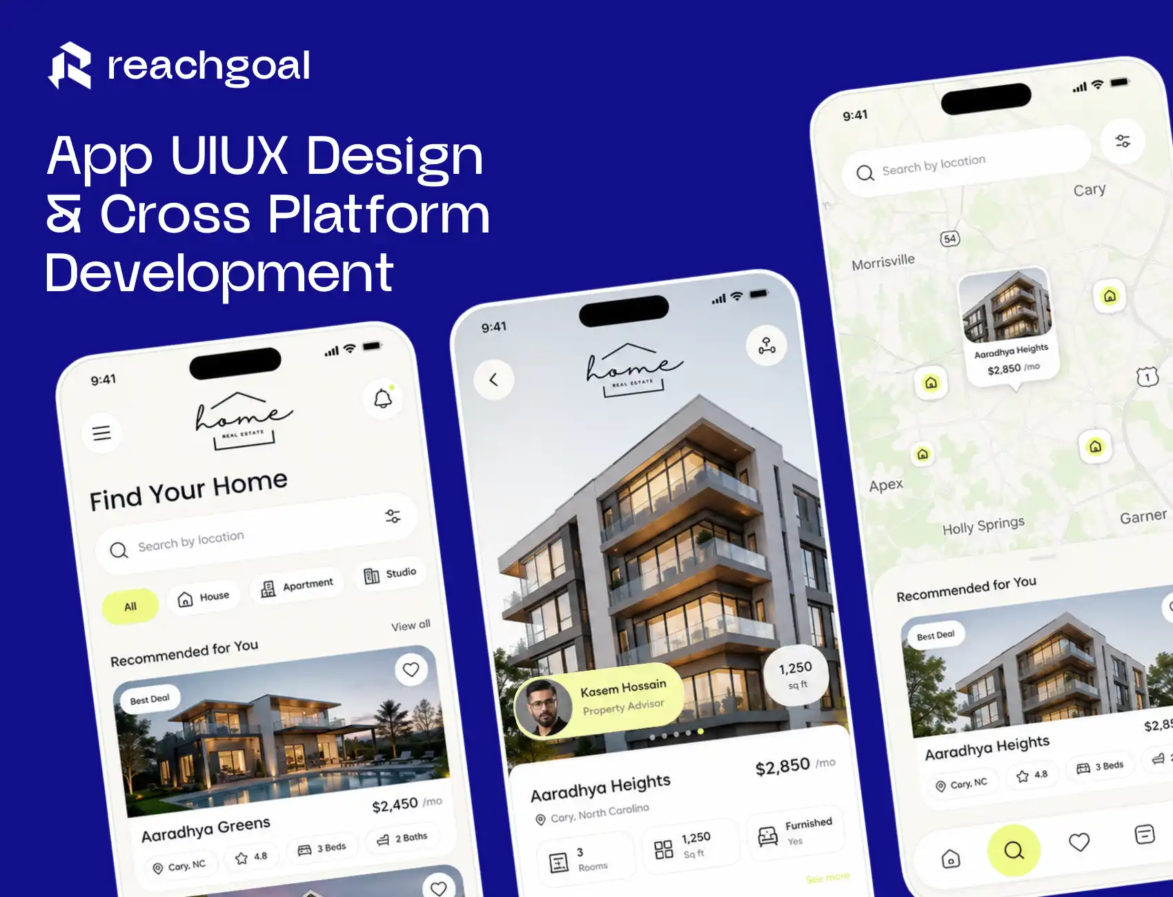 App UI/UX Design & Cross-Platform Development — Reach Goal